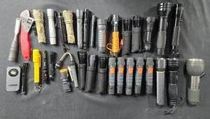 lot 145 image: Large Lot of Various Flashlights - Some with Cases
