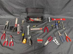 lot 157 image: Comprehensive Hand Tool Collection with Storage Case