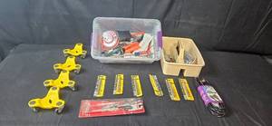 lot 198 image: Collection of Hand Tools, Storage Bins, and Casters Set