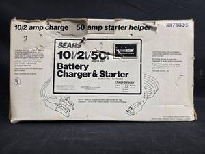 lot 207 image: Sears 10250 Amp Battery Charger & Starter for 12 Volt Batteries