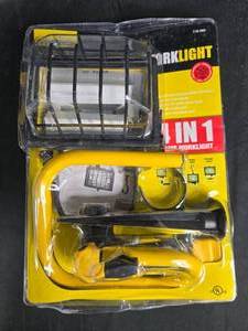 lot 211 image: 250-Watt Halogen Worklight 4-in-1 with Protective Metal Grill