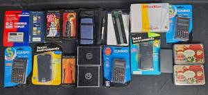 lot 221 image: Mixed Lot of Calculators, Christmas Cards, Scratch Pads, and Gift Tags