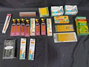 lot 229 image: Diverse Lot of Pencil Types Including Ticonderoga, Mirado, and Graphic Stick Pencils