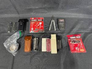 lot 236 image: Lot of Multi-Tools with Accessories Including SwissTech and Leatherman