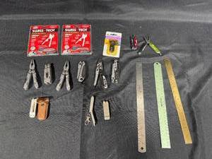 lot 237 image: Collection of Multi-Tools and Measuring Instruments