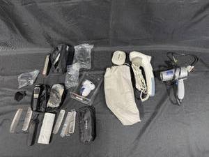 lot 240 image: Lot of Personal Grooming Tools including Rowenta Steam Brush and Hair Clippers