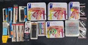 lot 257 image: Large Lot of Art and Writing Supplies Set
