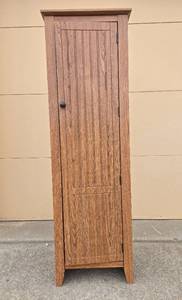 lot 320 image: Wooden Storage Cabinet with Single Door Design
