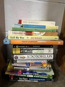 lot 335 image: Collection of Books Including Golf Instruction and Cooking Guides