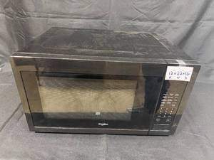 lot 346 image: Whirlpool Microwave Oven - Black, 12x22x16 Inches