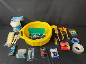 lot 403 image: Assorted Workshop Tools and Supplies Collection