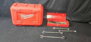 lot 364 image: Large Collection of Assorted Hand Tools with Red Toolboxes - Milwaukee and SK Tools