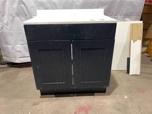 lot 26 image: Single Sink Bathroom Vanity With Top