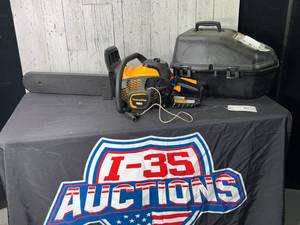lot 141 image: Poulan Pro 50cc Chainsaw Needs Recoil Repaired