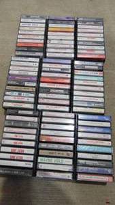 lot 4 image: 90 Various Cassettes Tapes. Loverboy, Earth wind and Fire, Billy Joel and More