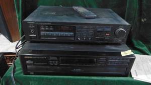 lot 50 image: Onkyo DX-C311 6-Disc Charger and Quartz TX17 Synthesizer Turner Amplifier