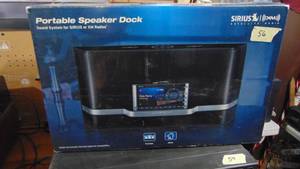 lot 56 image: Sirius XM Portable Speaker Dock. SKA BB-1