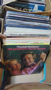 lot 69 image: Box of Various Records. Kenndy Rogers, Barbra Streisand, Roy Clark, Mac Davis, Plus More