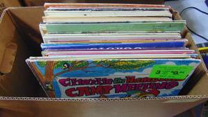 lot 71 image: Box of Various Records. Country Roundup, Plus More