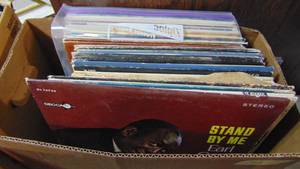 lot 72 image: Box of Various Records. Bobby Springfield, Bloopers, Plus More