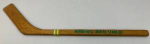 lot 2 image: Vintage Christian Bros Pro  (MINNESOTA NORTH STARS) Mini Hockey Stick 30 34 (From Herb Carneals Estate)