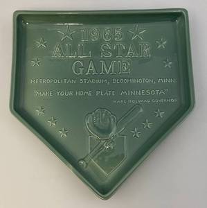 1965 Red Wing All Star Game Home Plate Ashtray (Aqua) Color (From Herb Carneals Estate)