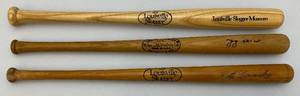 lot 15 image: 3 Miniature Louisville Slugger Bats Including Yogi Berra & More