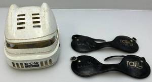 lot 23 image: Vintage Booby Orr Ankle Protectors & CCM Pro-Gard Helmet