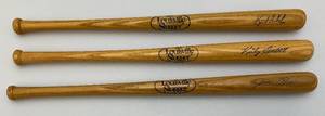 lot 27 image: 3 Miniature Louisville Slugger Bats