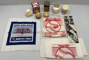 lot 28 image: Misc. Minnesota Twins Collectibles