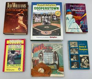 lot 38 image: Misc. Vintage Baseball  Books