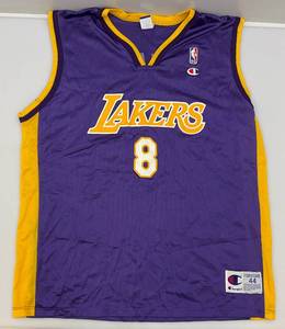 lot 44 image: Champion Brand Koby Bryant Number 8 LAKERS Jersey Size 44
