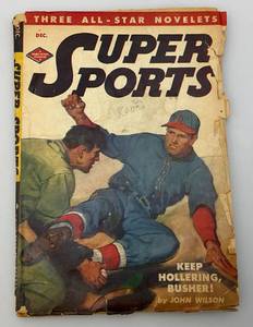 lot 47 image: 1946 Super Sports Magazine (Rough Condition But Cool)