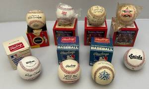 lot 53 image: Misc. Collectible Novelty Baseballs