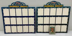lot 68 image: Two 1991 Kelloggs Corn Flakes Baseball Greats Store Displays 1 Cards Included