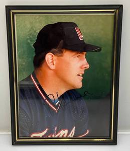 lot 72 image: Framed Tim Laudner Signed 8 x 10 Photo Framed