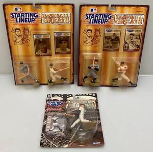 lot 77 image: 1989 STARTING LINEUP Baseball Greats Cooperstown Collection Sports Figurines Including Babe Ruth, Mickey Mantle And More (New Old Stock)