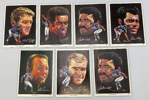 lot 89 image: Misc. 1970s Volpe (MINNESOTA VIKINGS) Portrait Cards Including Alan Page & More 7 12 x 10