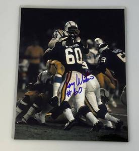 lot 91 image: Minnesota Vikings ROY WINSTON Autographed 8 x 10 Photograph In Protective Sleeve