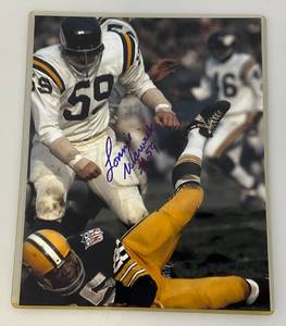 lot 93 image: Minnesota Vikings LONNIE WARWICK Autographed 8 x 10 Photograph In Protective Sleeve