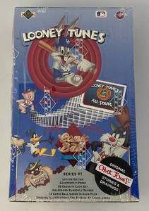 lot 100 image: Warner Brothers Upper Deck Comic Ball Cards Series #1 Factory Sealed Trading Cards Box