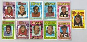 lot 104 image: 5 x 7 Misc. 1971 Vintage Topps Chewing Gum Company Mini Sports Posters Including DICK BUTKUS And More