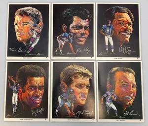 lot 105 image: Misc. 1970s Volpe (MINNESOTA VIKINGS) Portrait Cards Including BILL BROWN & More 7 12 x 10