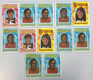 lot 109 image: 5 x 7 Misc. 1971 Vintage Topps Chewing Gum Company Mini Sports Posters Including FLOYD LITTLE And More