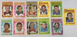 lot 112 image: 5 x 7 Misc. 1971 Vintage Topps Chewing Gum Company Mini Sports Posters Including Fran Turkenton And More