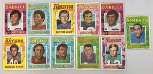 lot 113 image: 5 x 7 Misc. 1971 Vintage Topps Chewing Gum Company Mini Sports Posters Including O.J. SIMPSON And More