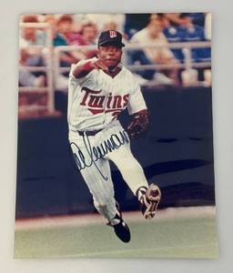 lot 119 image: Minnesota Twins AL NEWMAN Autographed 8 x 10 Photograph In Protective Sleeve