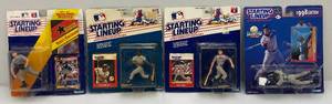 lot 129 image: 1980-90s STARTING LINEUP Baseball Figures Including Ken Griffey Jr. & More (NEW OLD STOCK)