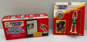 lot 157 image: 1991 Special Edition LARRY BIRD Starting Lineup  & 1992 Starting Lineup Headline Collection Larry Bird Basketball Figures (NEW Old Stock)