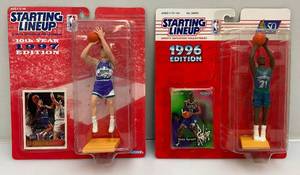 lot 159 image: 1996 Starting Lineup Kevin Garnett  & 1997 Starting Lineup JOHN STOCKTON Basketball Figures (New Old Stock)